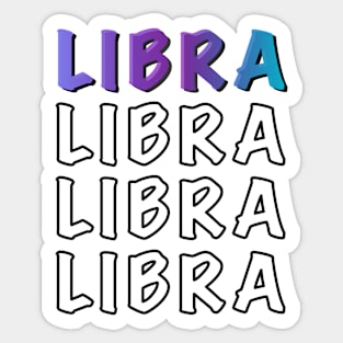 LIBRA Sticker